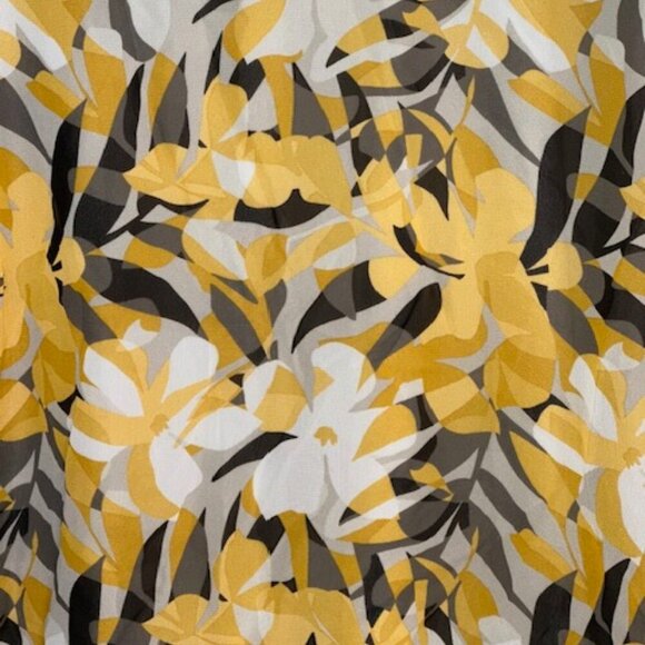 New with tags Kasper Plus‎ Size Printed Ruffled 3/4-Sleeve Top - Picture 3 of 6